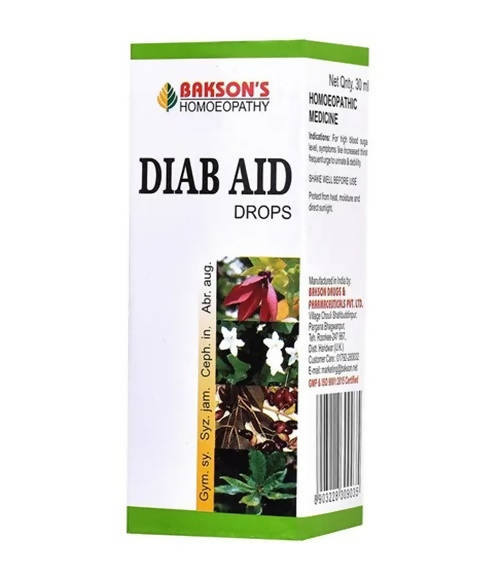 Bakson's Homeopathy Diab Aid Drops - 30 ml