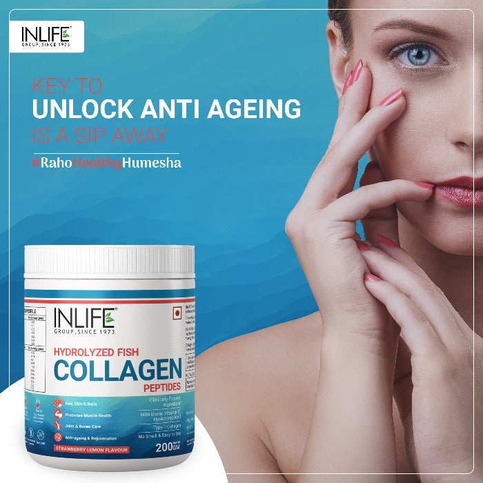 INLIFE Hydrolyzed Marine Fish Collagen Peptides - 200 gms image 9
