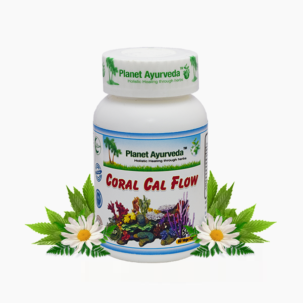 Planet Ayurveda Coral Cal Flow Capsules - 60 tabs