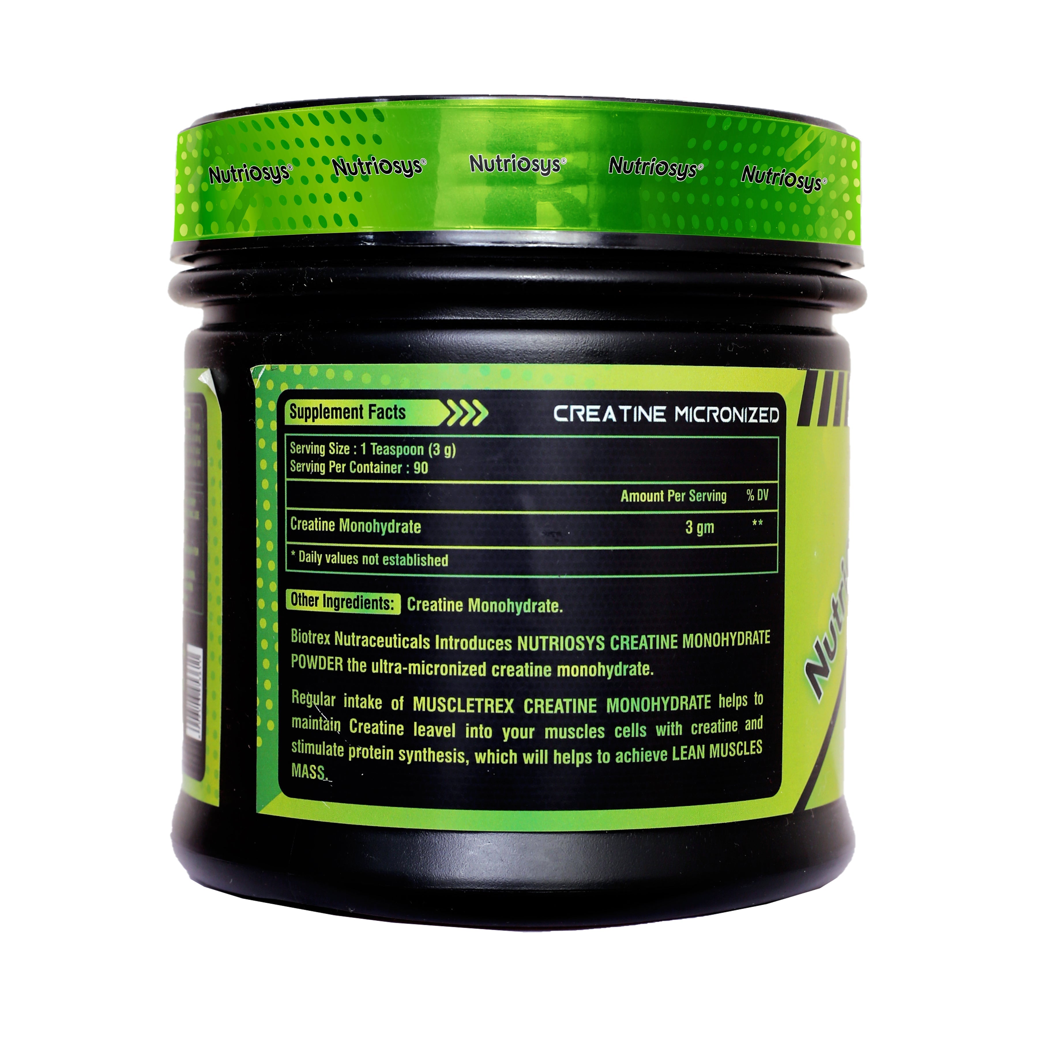Nutriosys Creatine Powder - 300 gms image 2