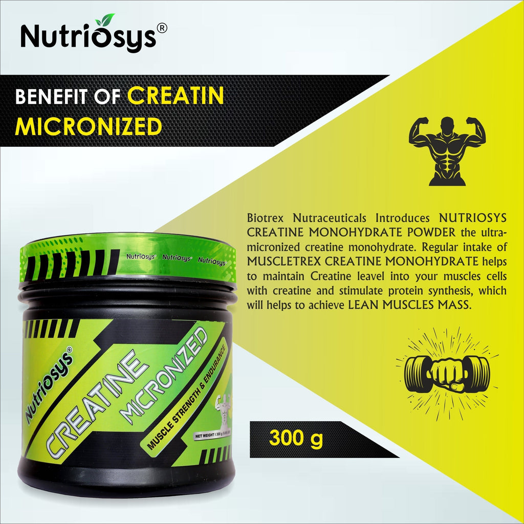 Nutriosys Creatine Powder - 300 gms image 5