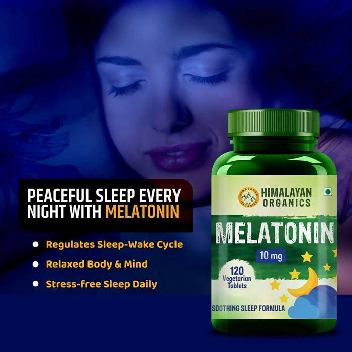 Himalayan Organics Melatonin 10 mg Vegetarian Tablets image 8