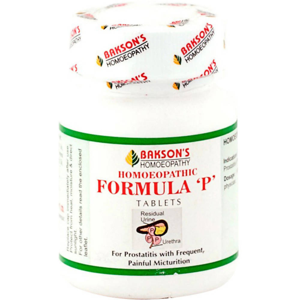 Bakson's Homeopathy Formula P Tablets - 75 tabs