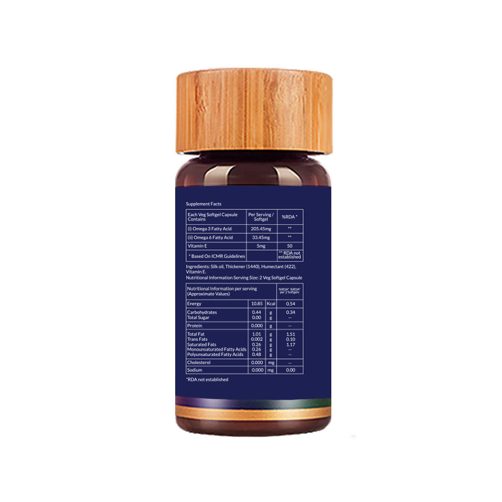 Biogetica Omega+++ Silk Oil Vege Softgel Capsules image 8