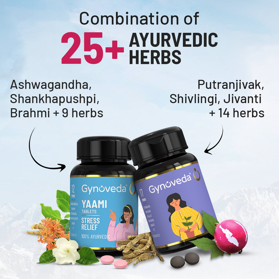 Gynoveda Yaami Ayurvedic Tablets & Jeehv Ayurvedic Tablets Combo image 2