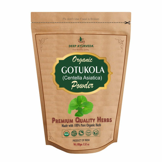 Deep Ayurveda Organic Gotukola Powder (Centella Asiatica)