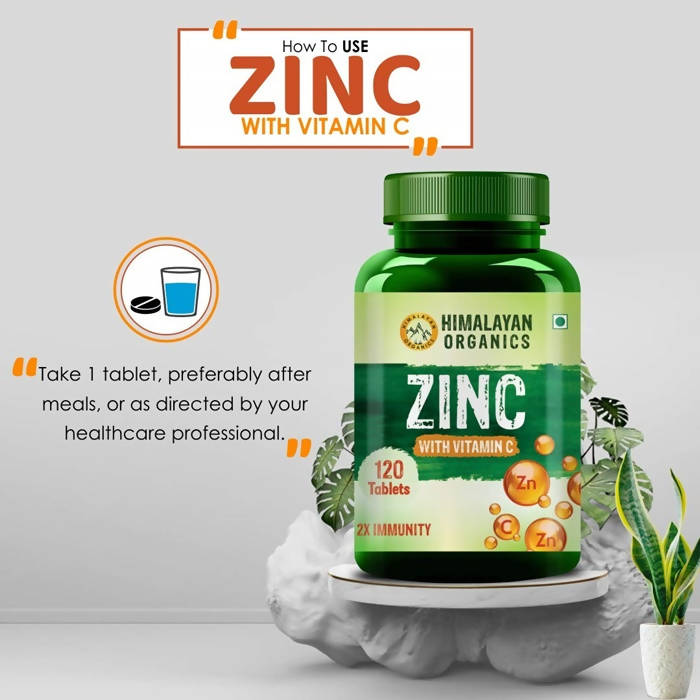 Himalayan Organics Zinc With Vitamin C Tablets image 6