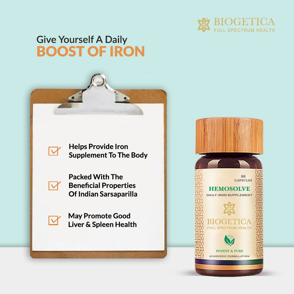 Biogetica Natural Iron Support Capsules - 80 Capsules image 3