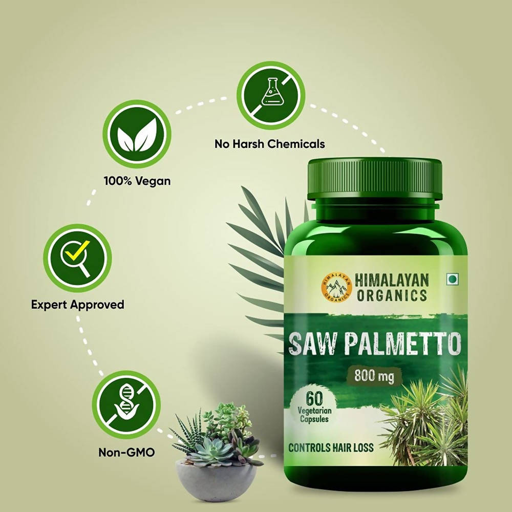Himalayan Organics Saw Palmetto - 60 tsabs image 3