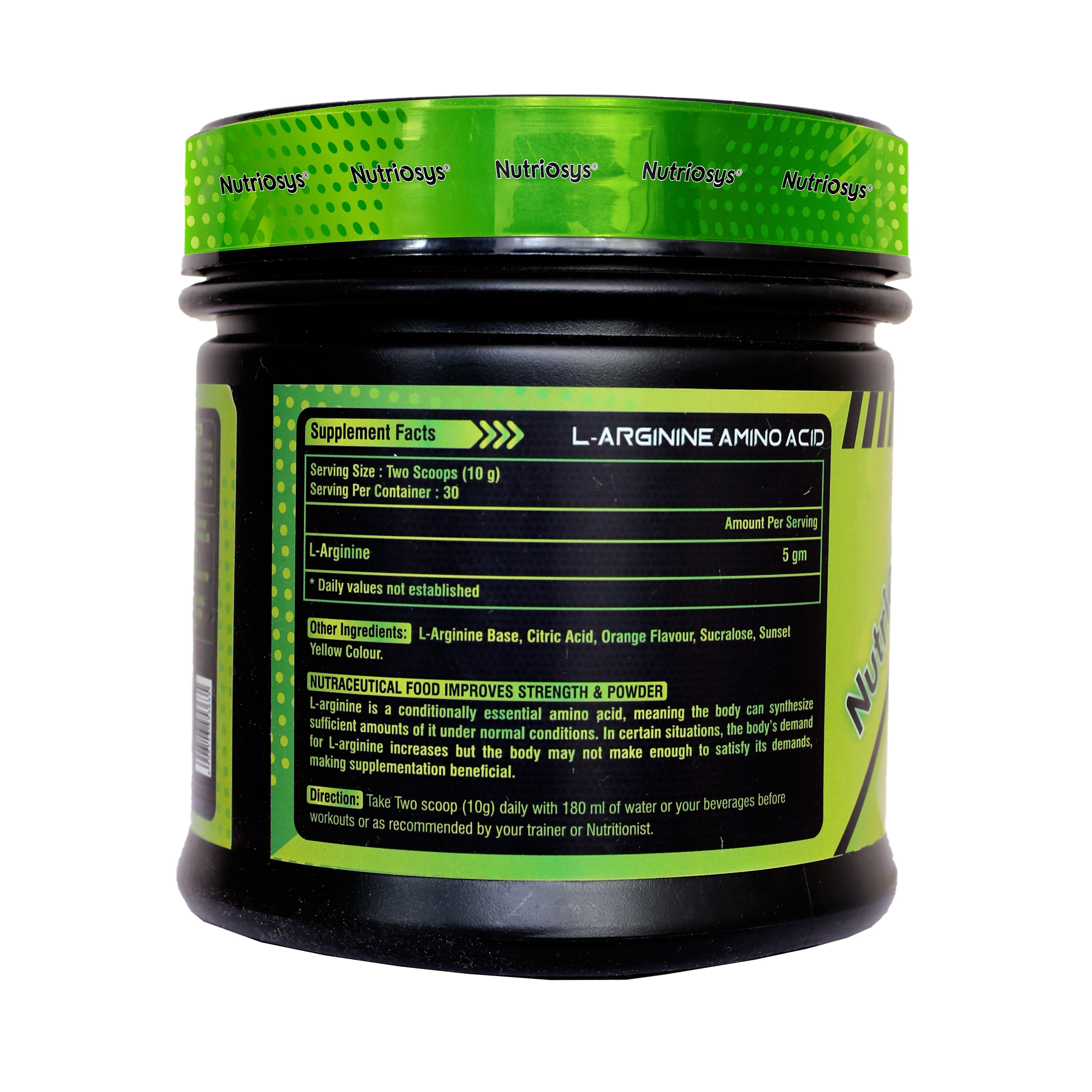 Nutriosys L Arginine Powder - 300 gms image 2