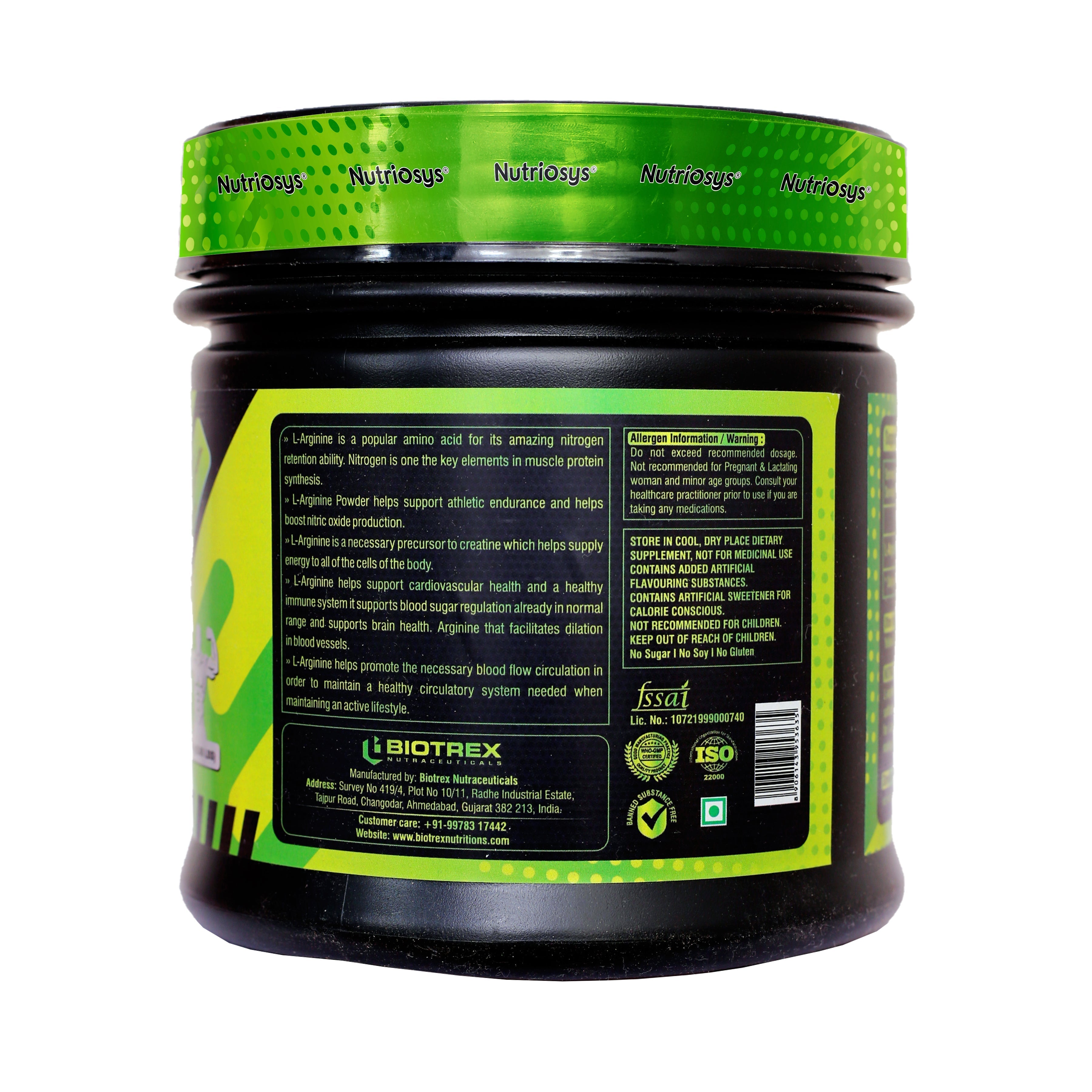 Nutriosys L Arginine Powder - 300 gms image 3