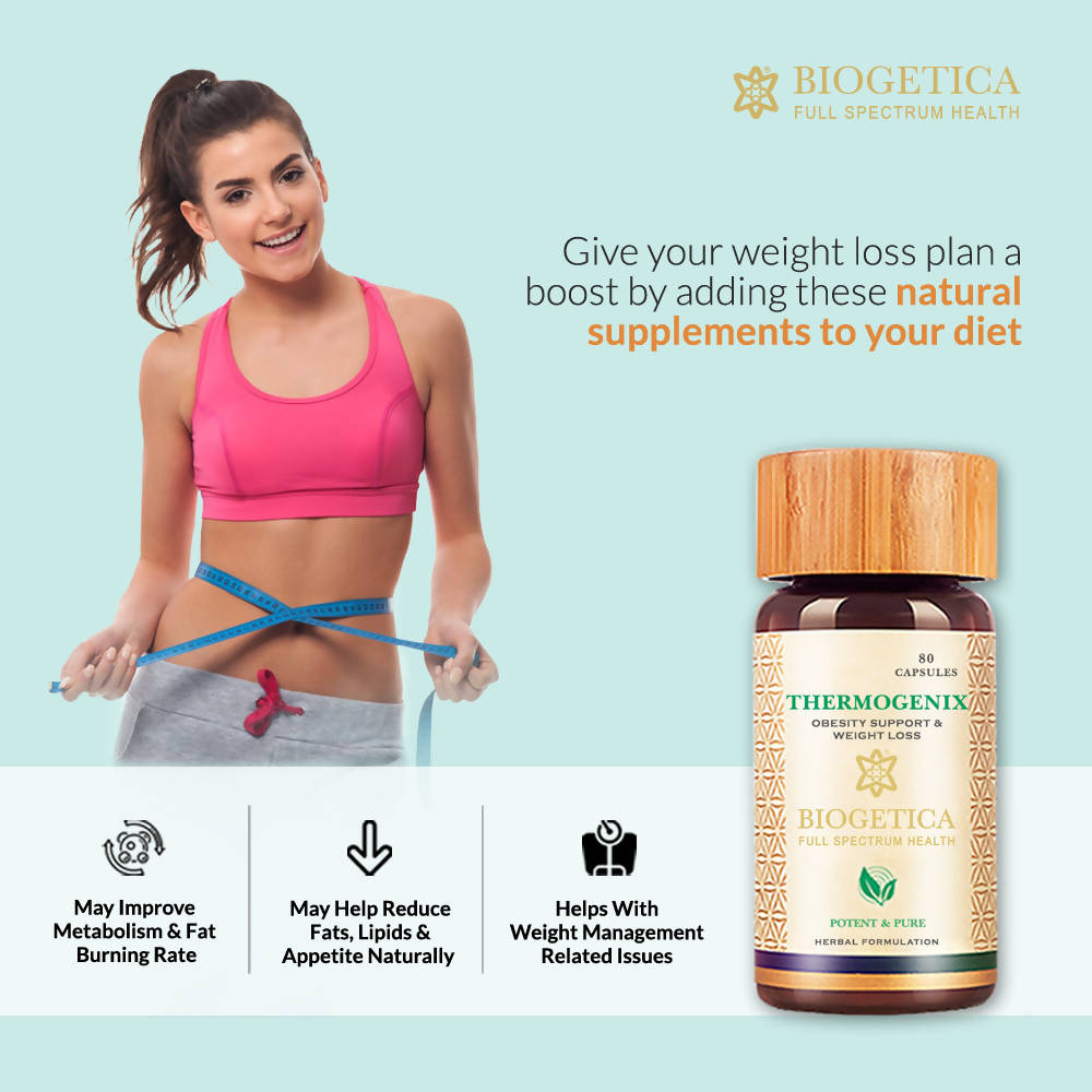 Biogetica Thermogenix (Obesity Support & Weight Management) - 80 Capsules image 3