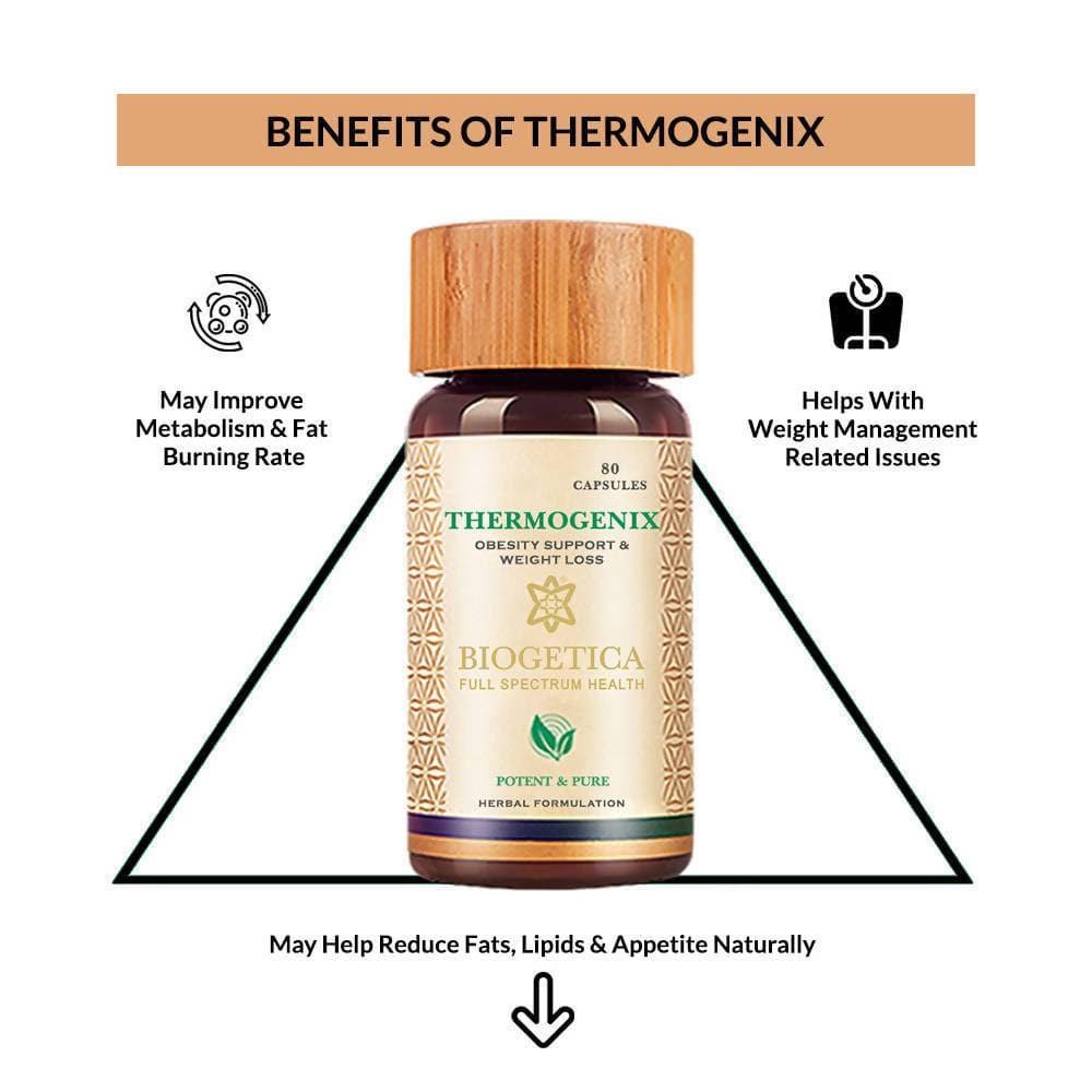 Biogetica Thermogenix (Obesity Support & Weight Management) - 80 Capsules image 4