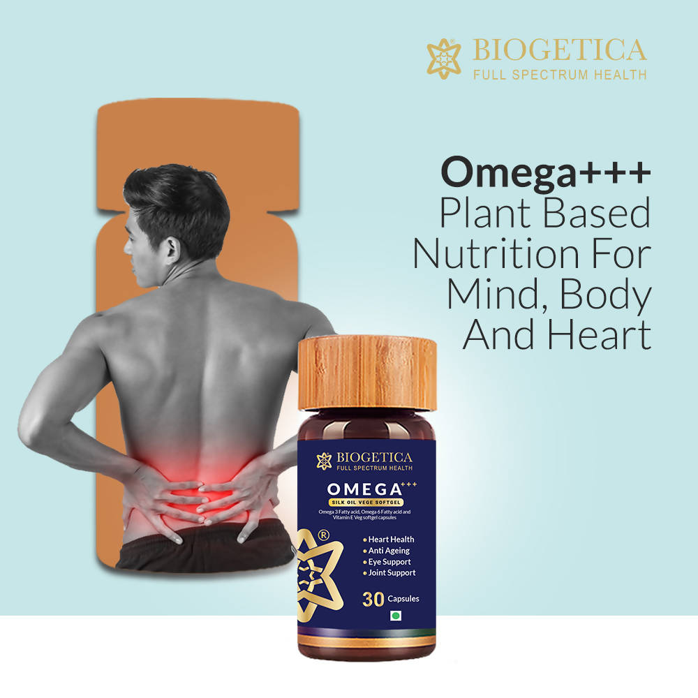 Biogetica Omega+++ Silk Oil Vege Softgel Capsules image 7