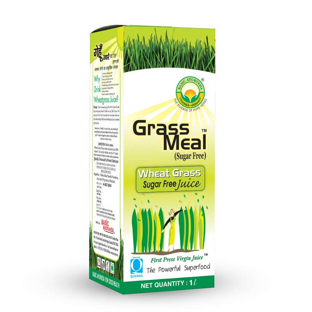 Basic Ayurveda Grass Meal Wheat Grass Juice - 1 Liter image 5