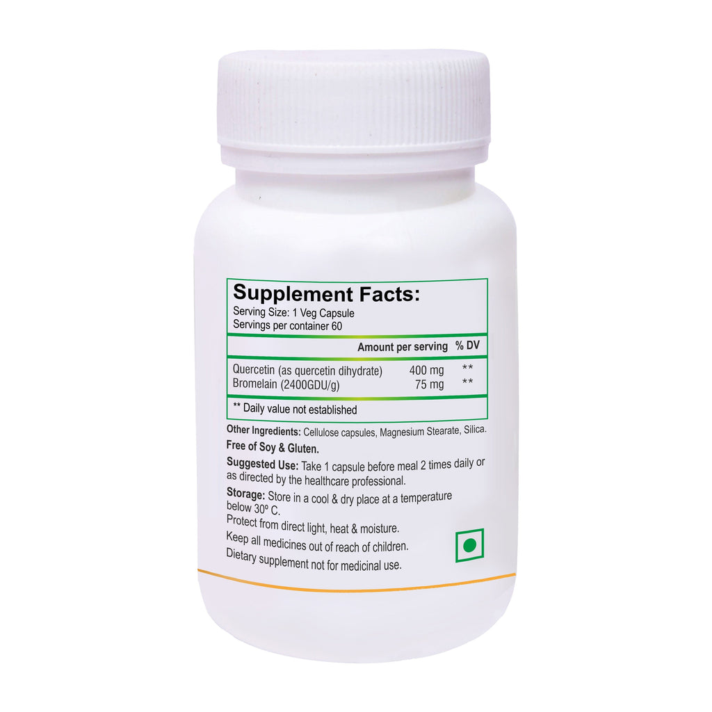 Biotrex Quercetin with Bromelain 400mg - 60 tabs image 2