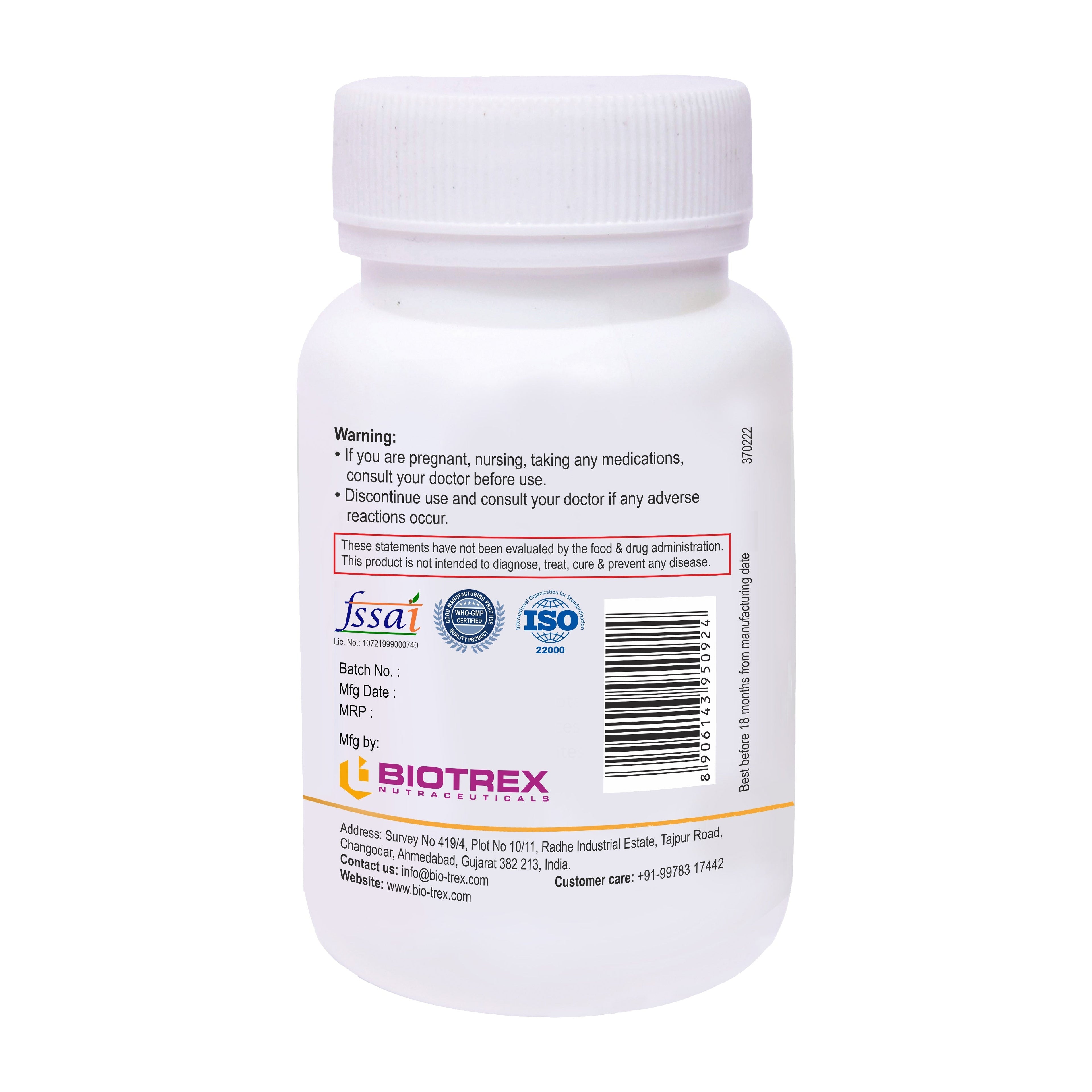 Biotrex Quercetin with Bromelain 400mg - 60 tabs image 3