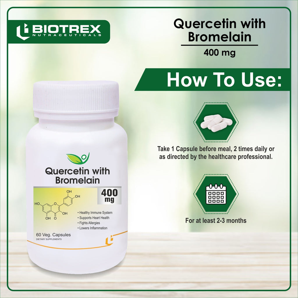 Biotrex Quercetin with Bromelain 400mg - 60 tabs image 6