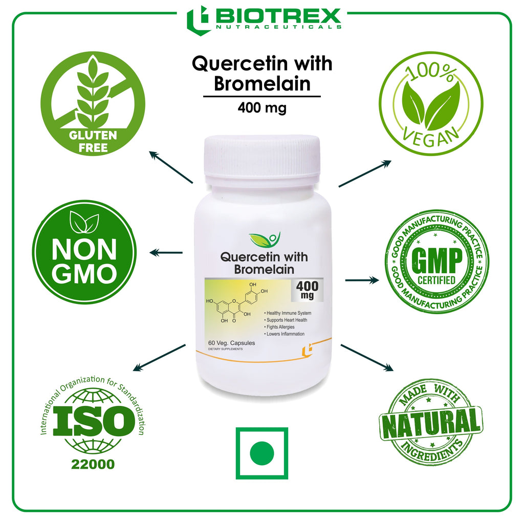 Biotrex Quercetin with Bromelain 400mg - 60 tabs image 7