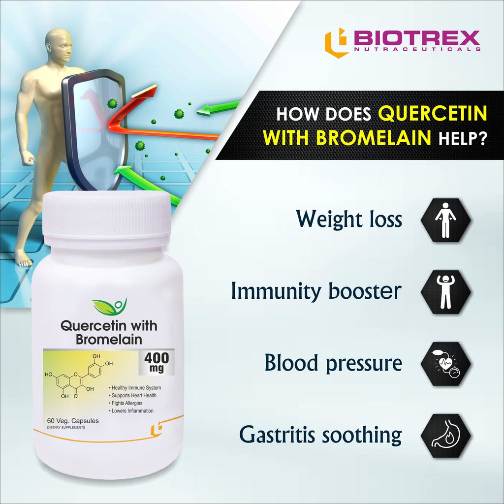 Biotrex Quercetin with Bromelain 400mg - 60 tabs image 10