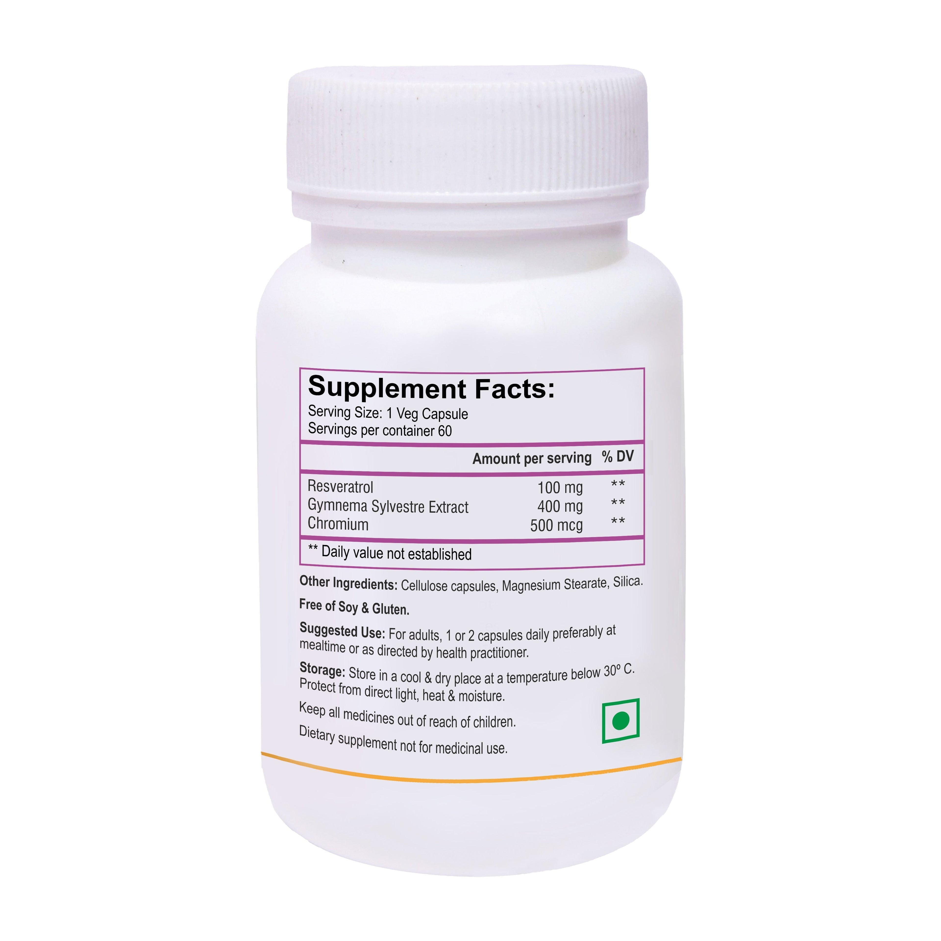 Biotrex Resveratol Gymnema - 60 tabs image 2