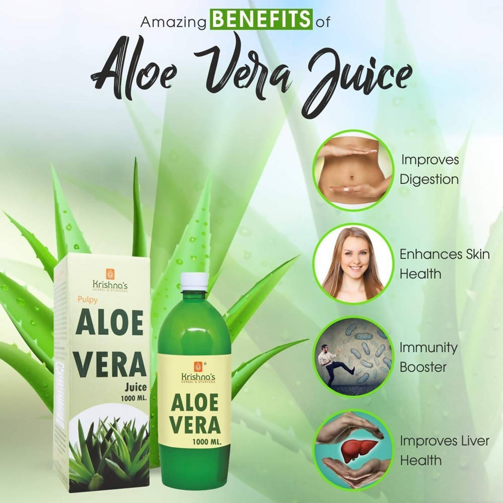 Krishna's Herbal & Ayurveda Aloe Vera Juice - 1000 ml image 3