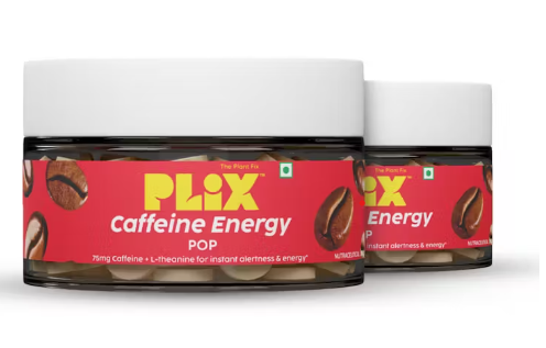 Plix Caffeine & L-Theanine - 60 tabs (Pack of 2)