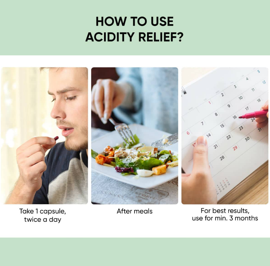 Dr. Vaidya's Acidity Relief - 30 Cap image 4