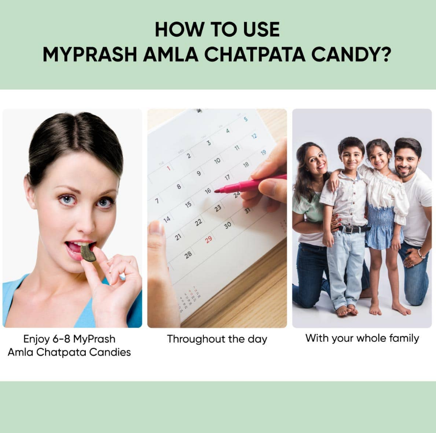 Dr. Vaidya's MyPrash Amala Chatpata Candy - 400gm image 2