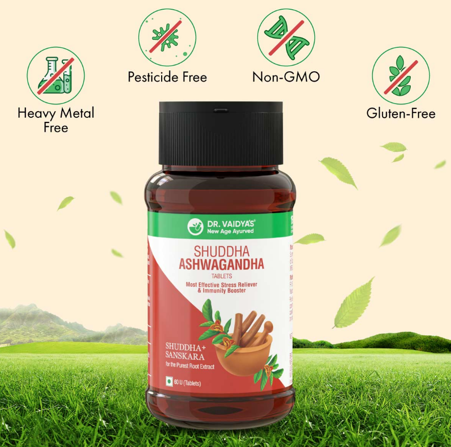 Dr. Vaidya's Shuddha Ashwagandha - 60 Tab image 7