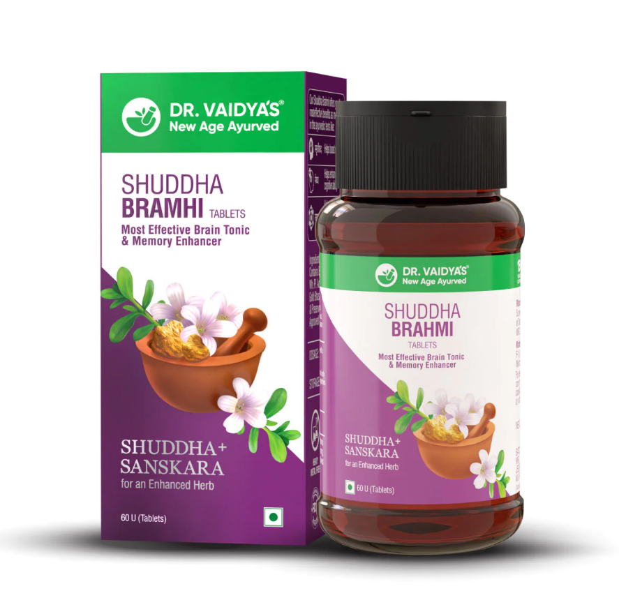 DR. Vaidya's Shuddha Brahmi 60 Cap image 2