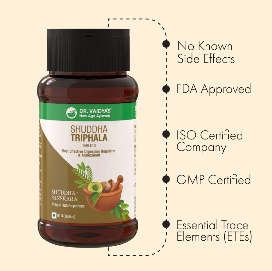 Dr. Vaidya's Shuddha Triphala - 60 Cap image 7