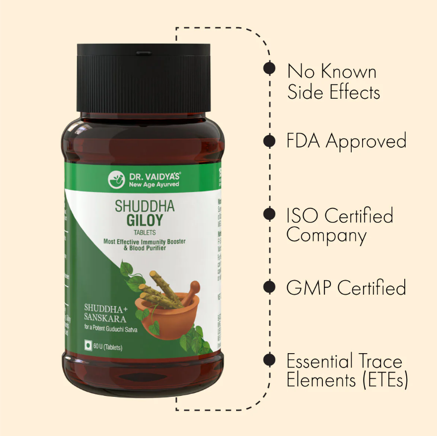 Dr. Vaidya's Shuddha Giloy - 60 Cap image 6