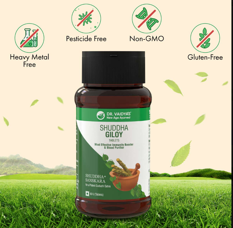 Dr. Vaidya's Shuddha Giloy - 60 Cap image 7