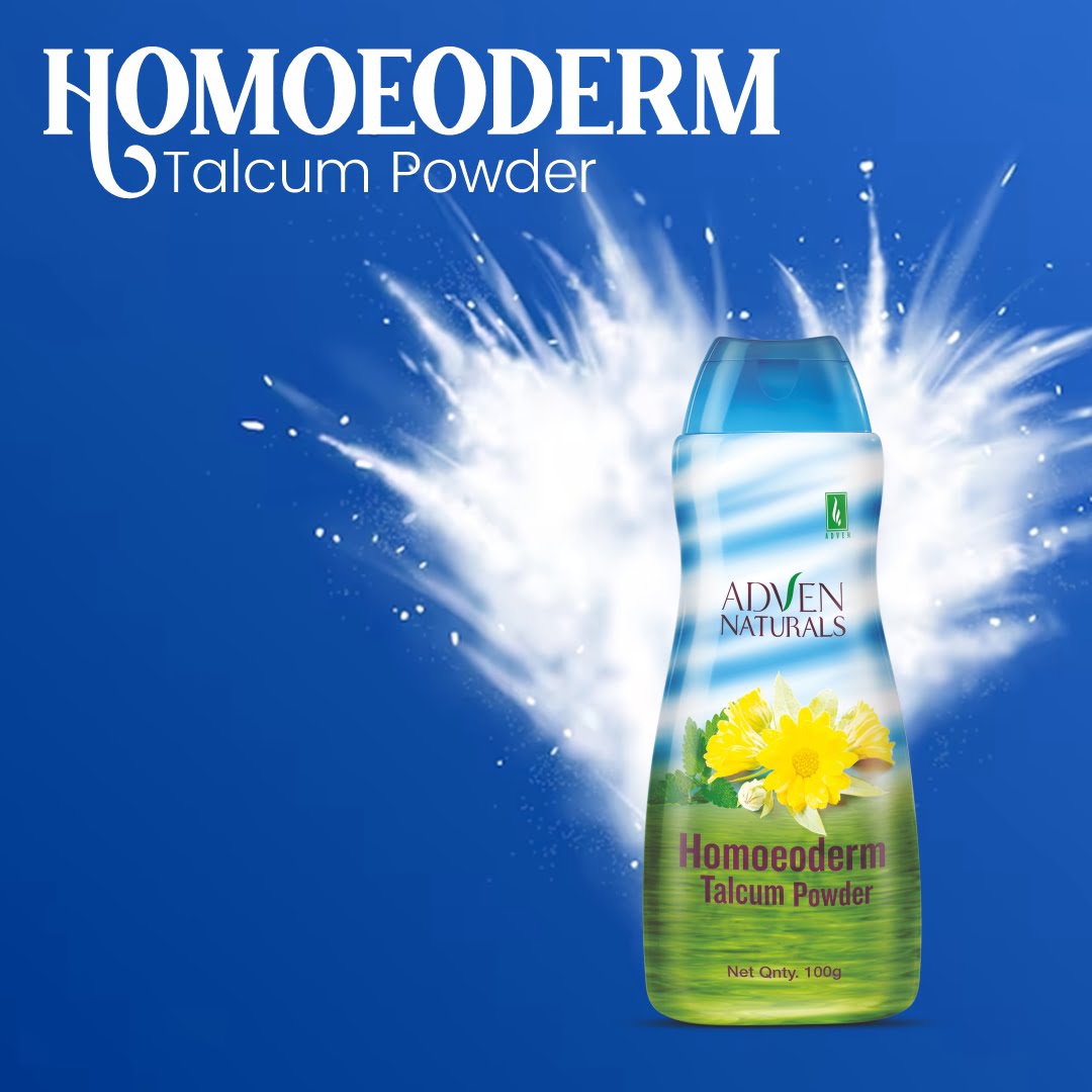 Adven Homoeoderm Talcum Powder - 100 gms image 2
