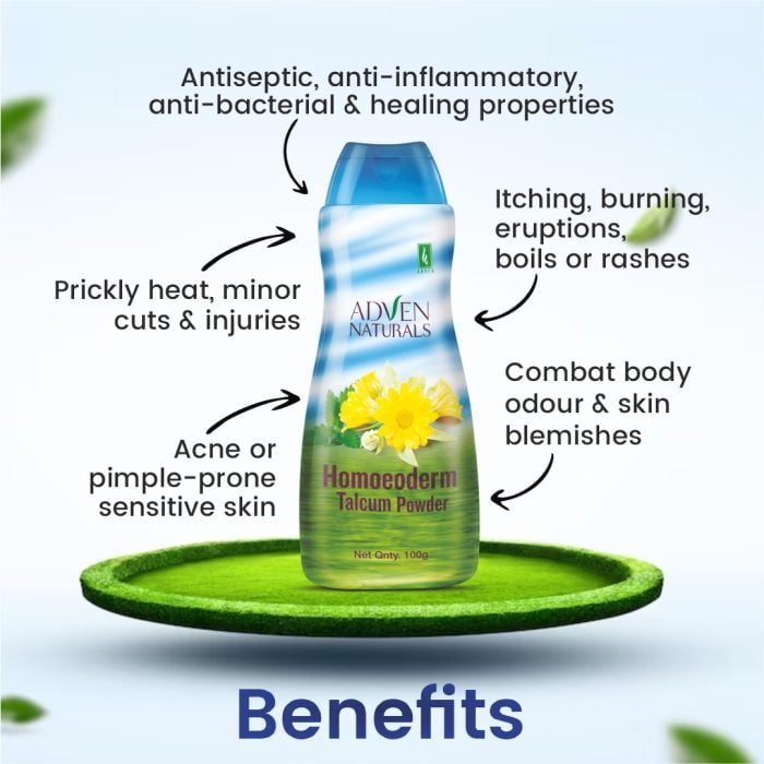 Adven Homoeoderm Talcum Powder - 100 gms image 4