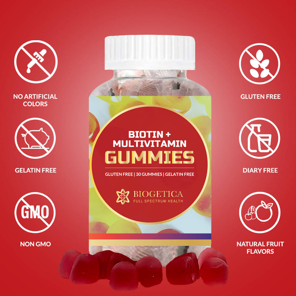 Biogetica Biotin + Multivitamin Gummies image 4