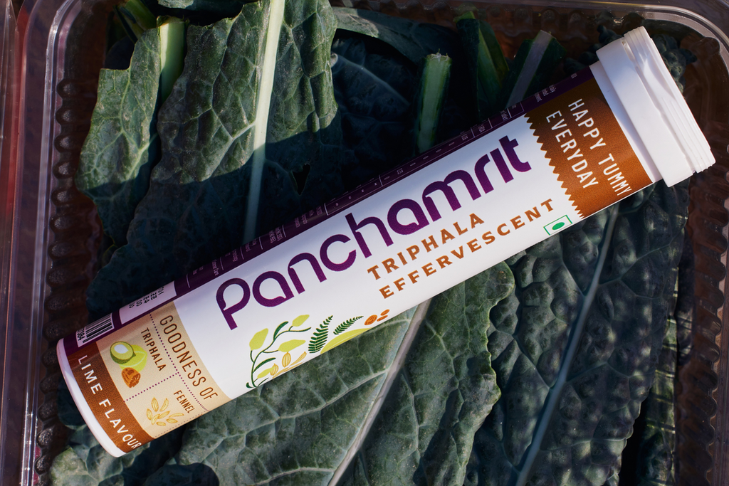Panchamrit Triphala Effervescent Tablets | Lime Flavor image 2