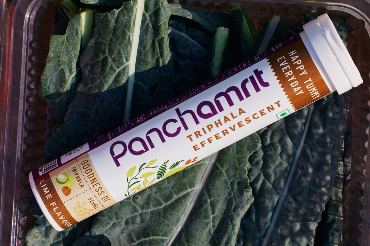 Panchamrit Triphala Effervescent Tablets | Lime Flavor image 2