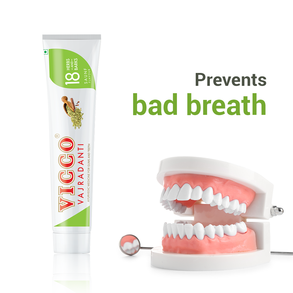 Vicco Vajradanti Paste in Saunf Flavour - 160 gms image 3