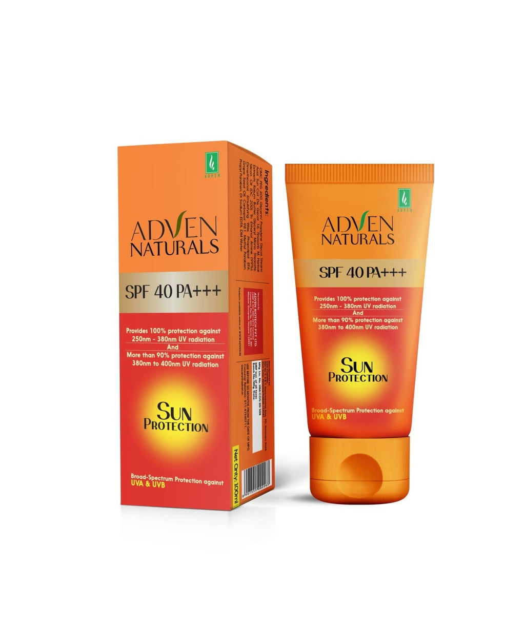 Adven Naturals Sun Protection Sunscreen SPF 40 PA+++ - 100 ml image 2