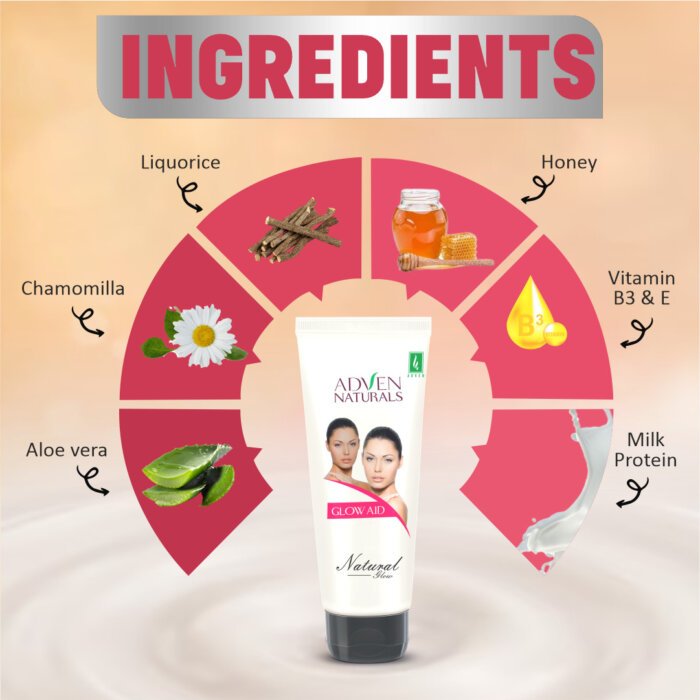 Adven Naturals Glow Face Cream - 100 gms image 4