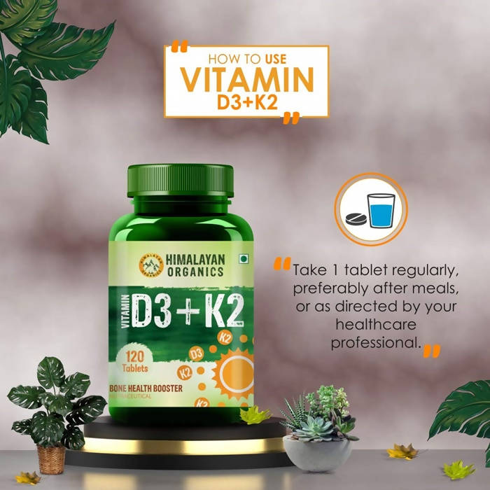 Himalayan Organics Vitamin D3 + K2 Tablets image 6