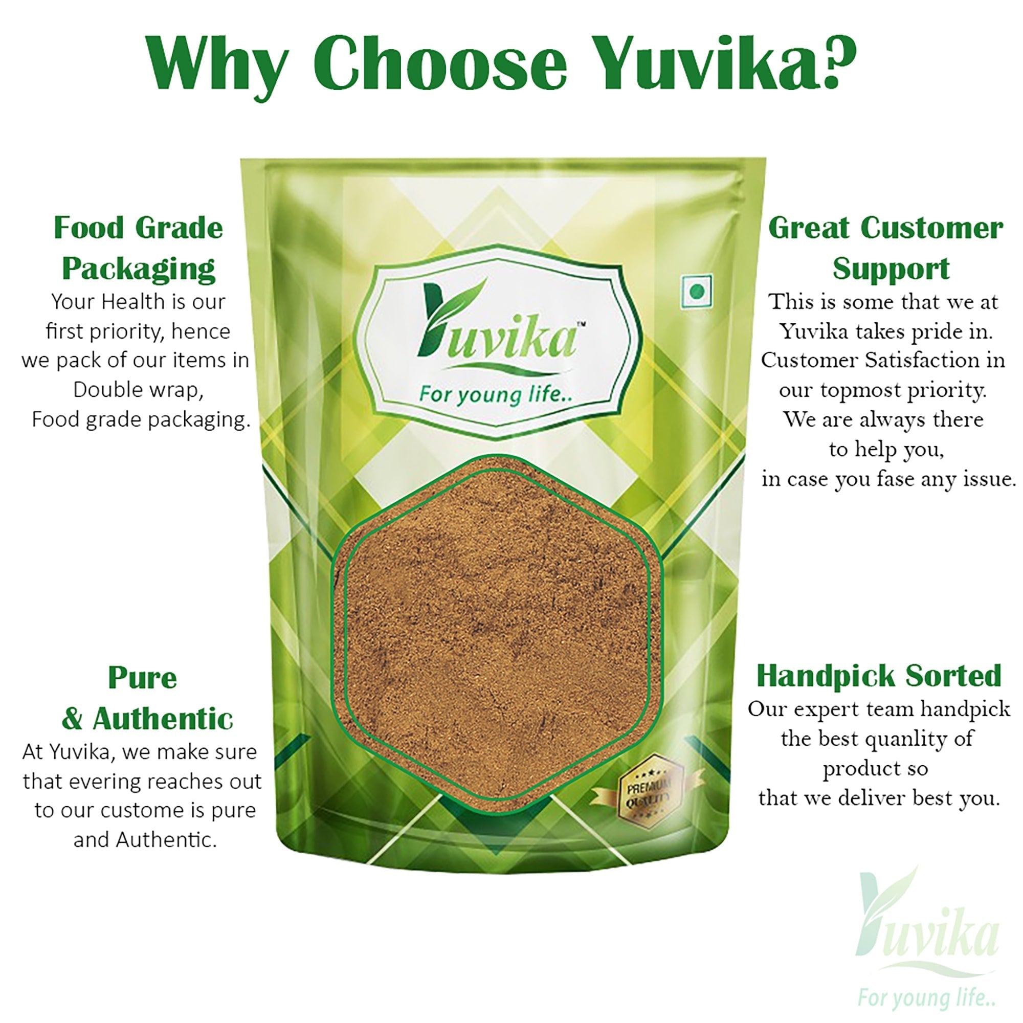 Yuvika Maida Lakdi Powder - Litsea Glutinosa - Maida Wood Powder image 3