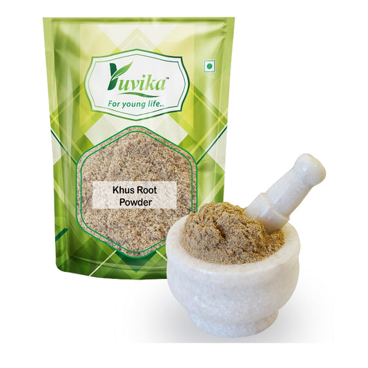 Yuvika Khus Root Powder - Vetiveria Zizanioides - Vetiver Root Powder