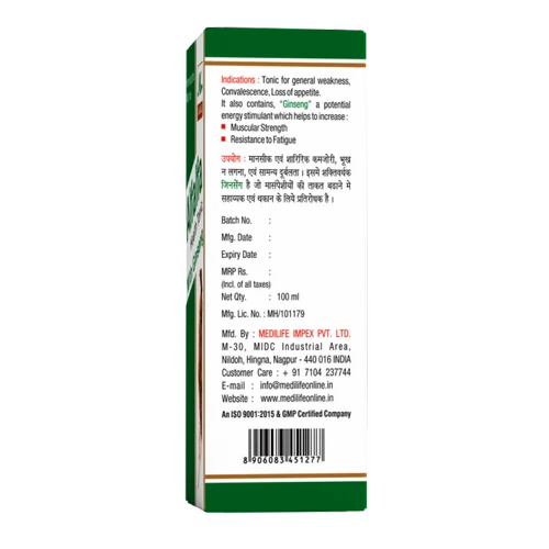 Medilife Alfalfa Health Tonic Pack of 2 - 100 ml image 2