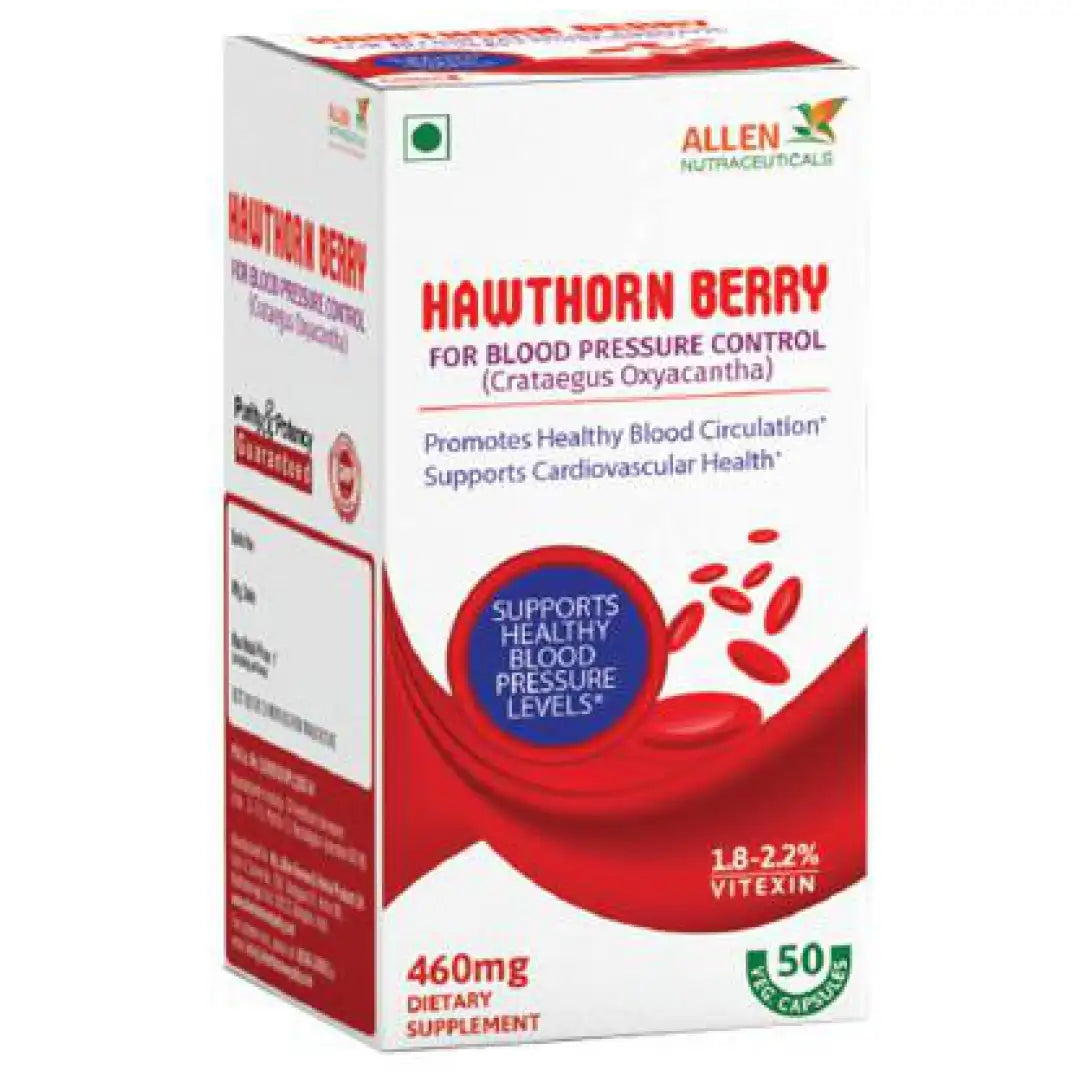 Allen Homeopathy Hawthorn Berry Capsules - 50 Caps