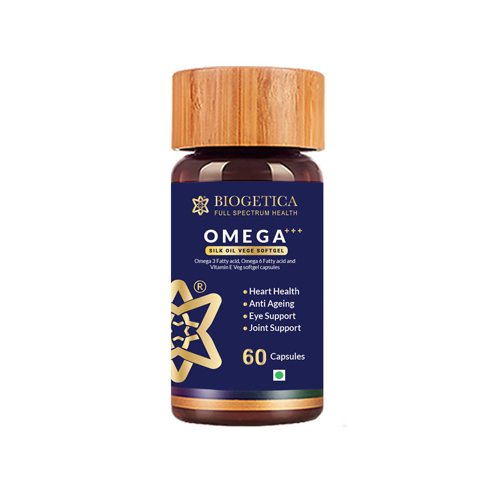 Biogetica Omega+++ Silk Oil Vege Softgel Capsules image 2