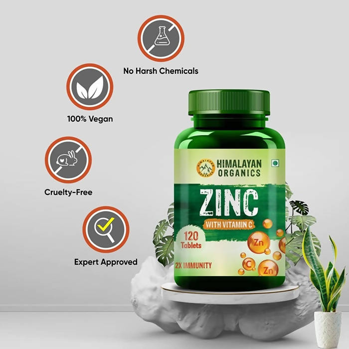 Himalayan Organics Zinc With Vitamin C Tablets image 7