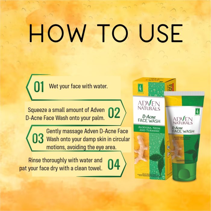 Adven D-Face Wash With Aloevera - 100 ml image 4